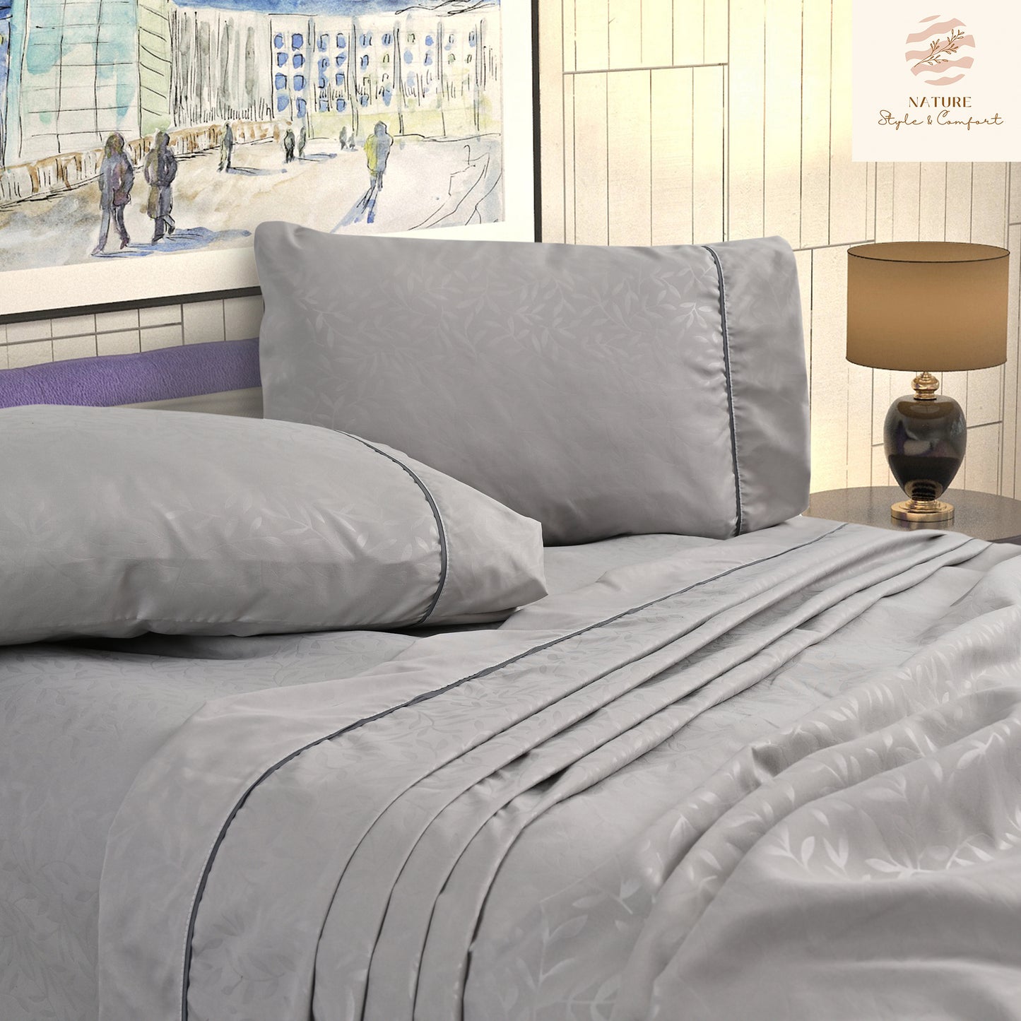 Sábana 2800 Hilos Suave Premium Flores Soft Nature