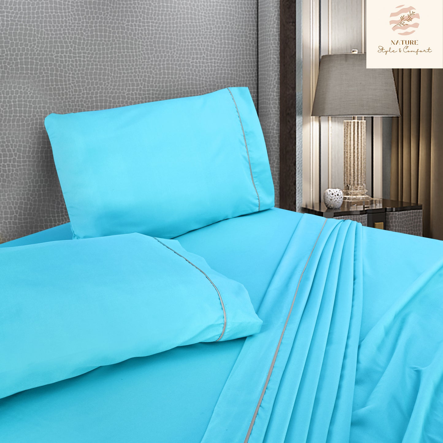 Sábana 2800 Hilos Suave Premium Lisa Soft Nature