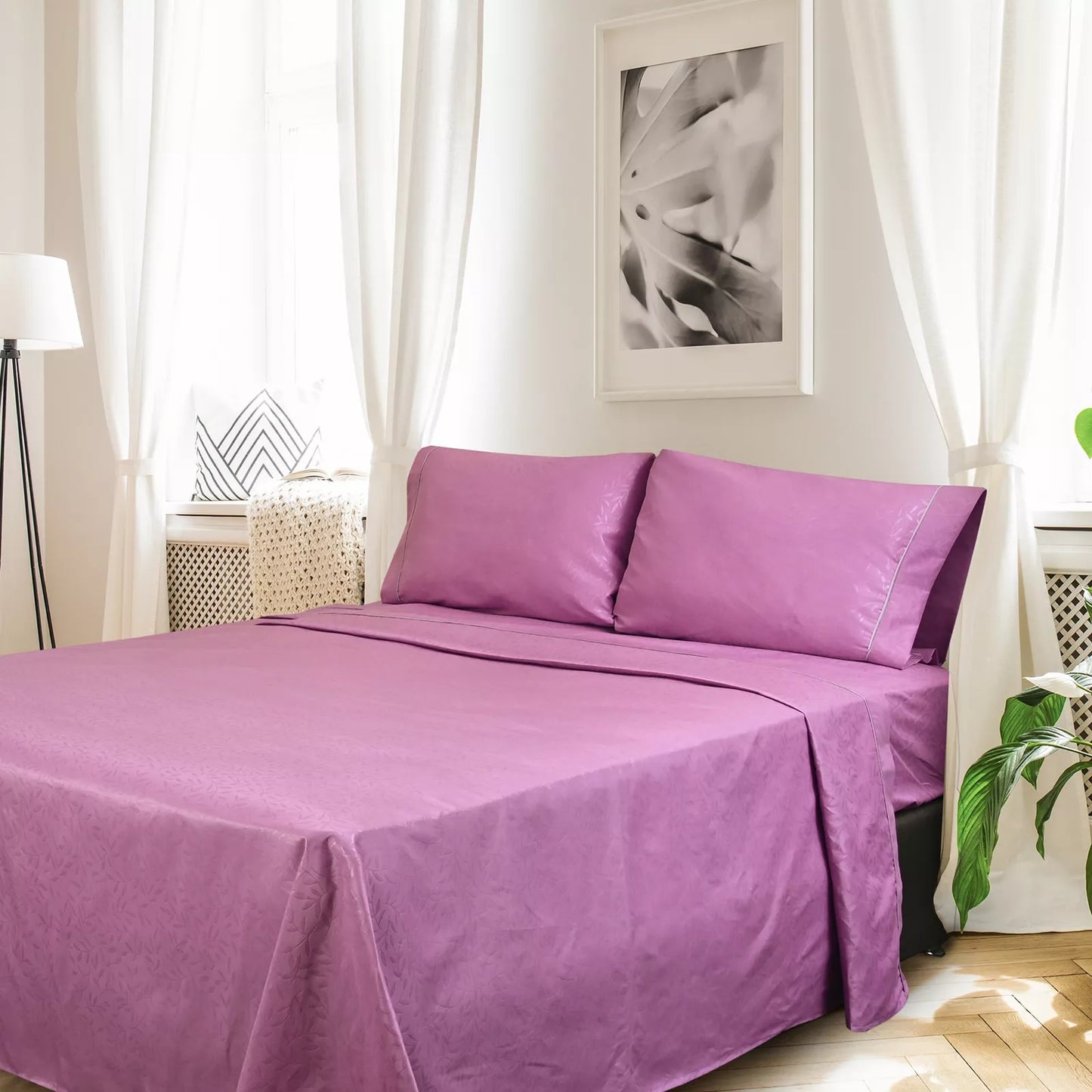 Sábana 2800 Hilos Suave Premium Flores Soft Nature