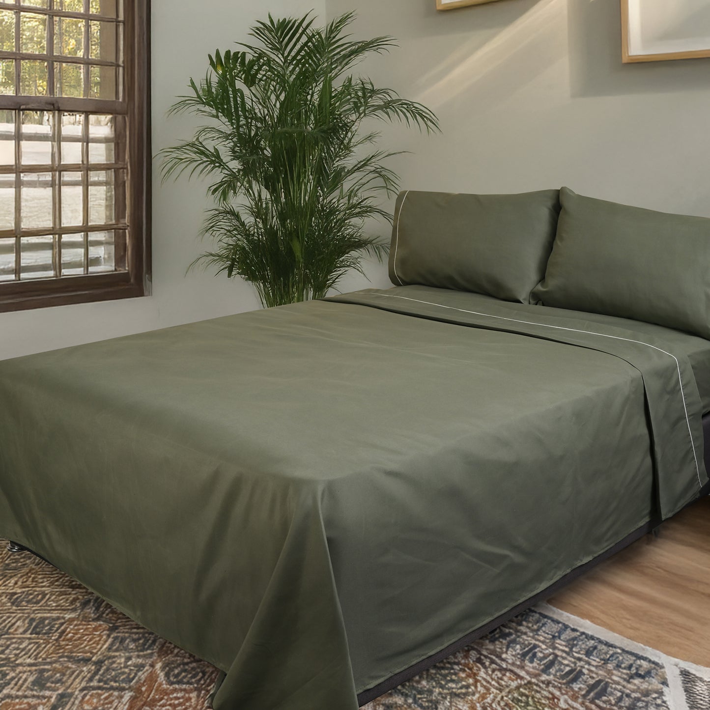 Sábana 2800 Hilos Suave Premium Lisa Soft Nature