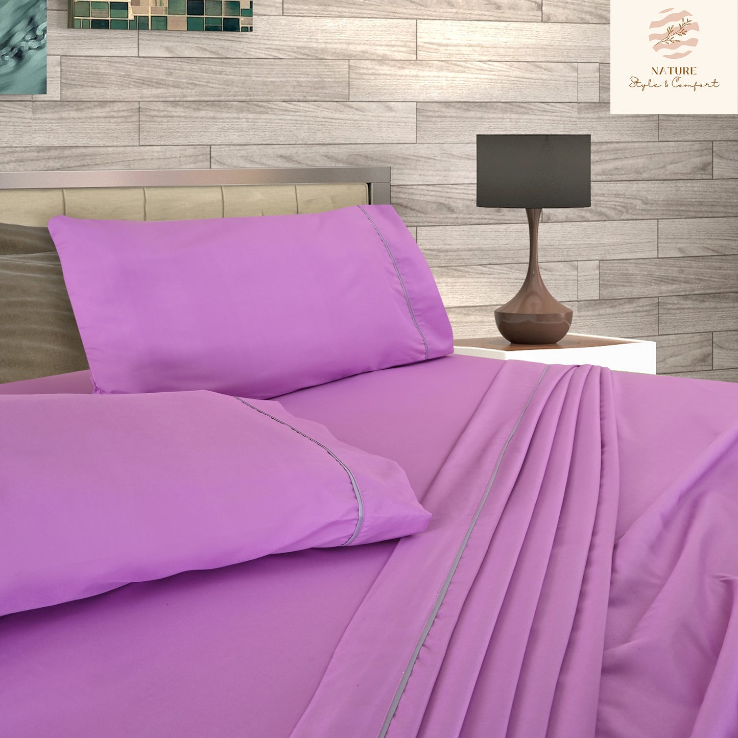 Sábana 2800 Hilos Suave Premium Lisa Soft Nature