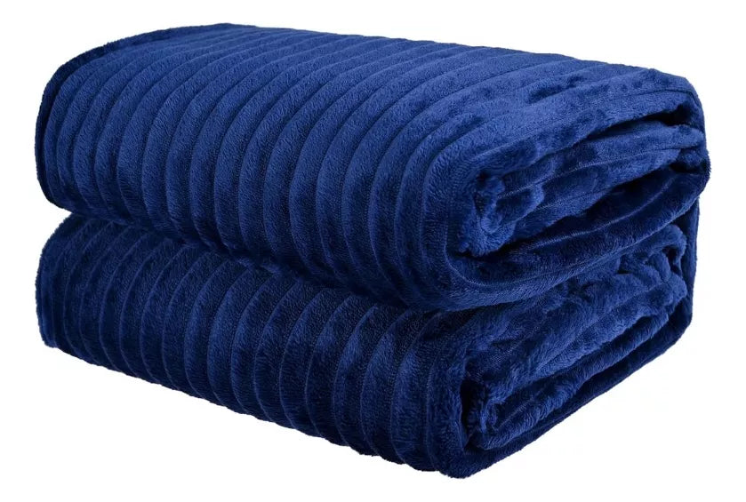 Frazada Cobija Súper Suave Premium Cobertor Stripes Soft Nature