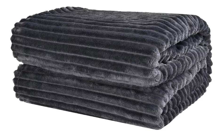 Frazada Cobija Súper Suave Premium Cobertor Stripes Soft Nature