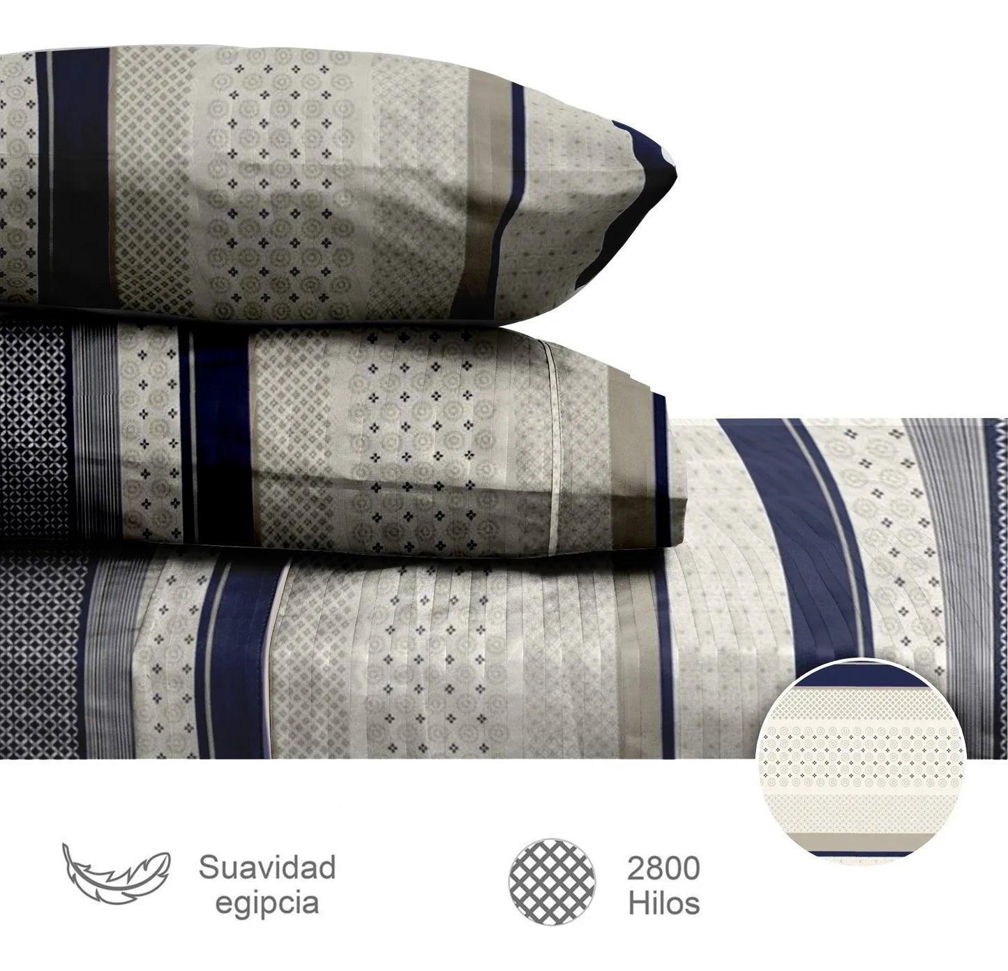 Sábanas 2800 Hilos Suave Premium Nature Estampada
