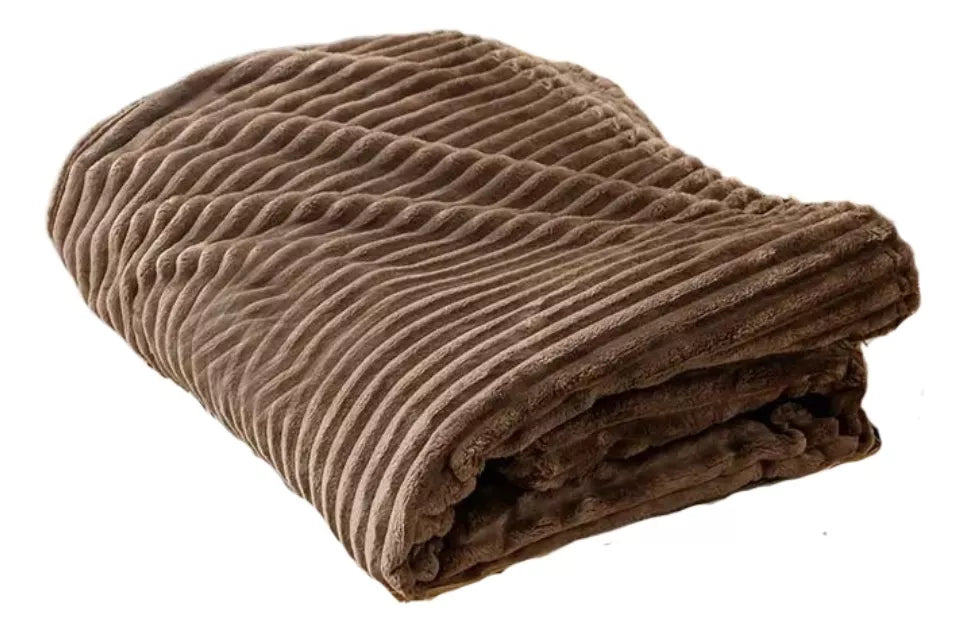 Frazada Cobija Súper Suave Premium Cobertor Stripes Soft Nature