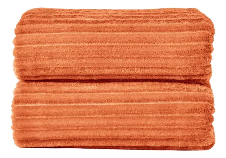 Frazada Cobija Súper Suave Premium Cobertor Stripes Soft Nature