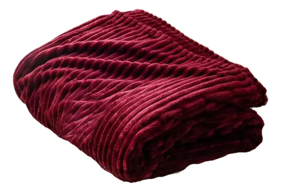 Frazada Cobija Súper Suave Premium Cobertor Stripes Soft Nature
