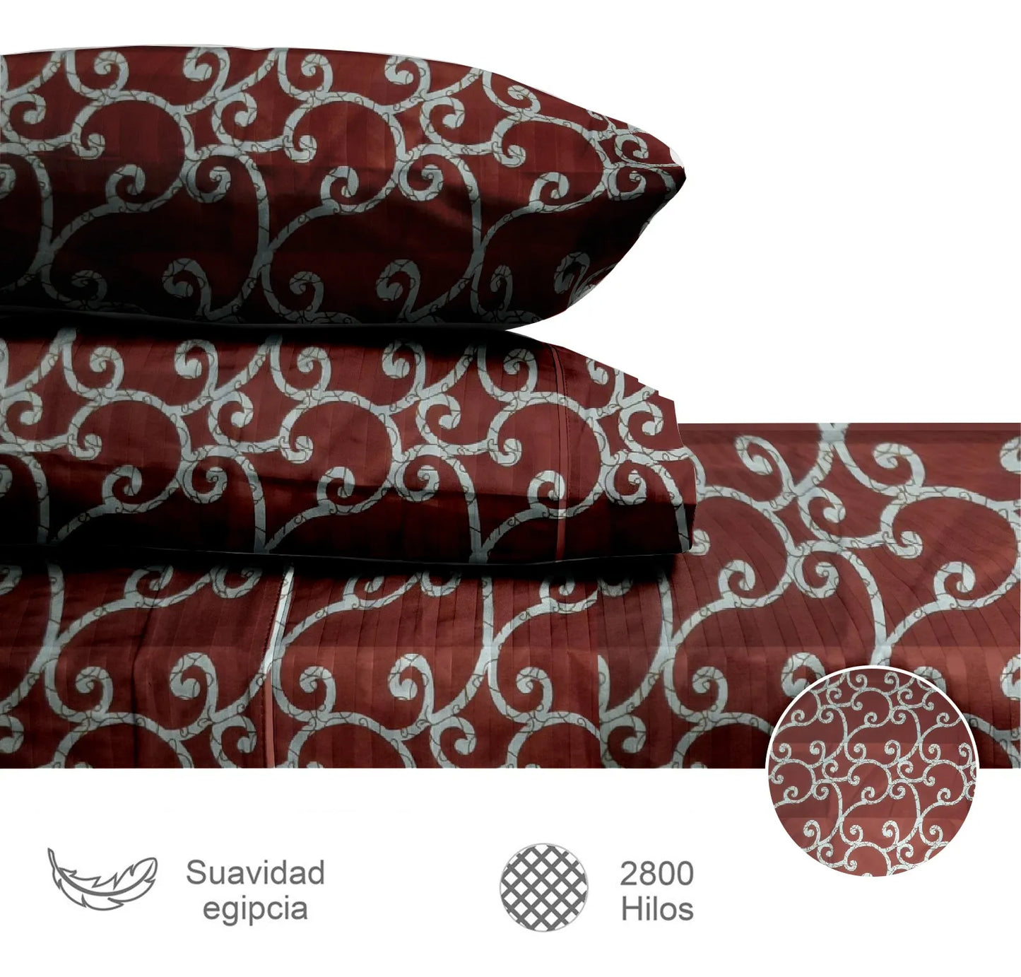Sábanas 2800 Hilos Suave Premium Nature Estampada