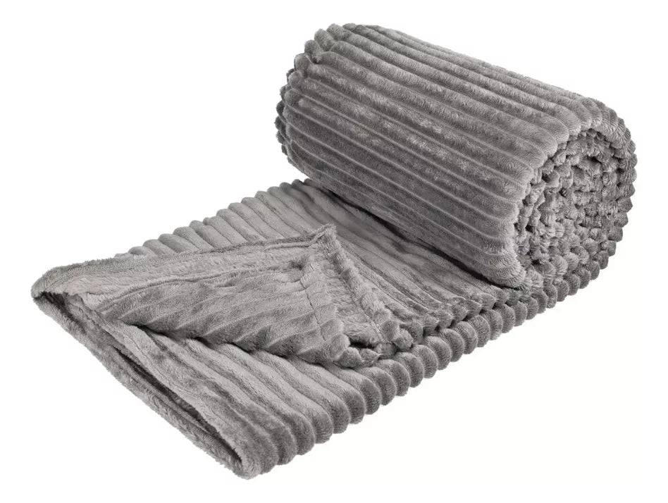 Frazada Cobija Súper Suave Premium Cobertor Stripes Soft Nature