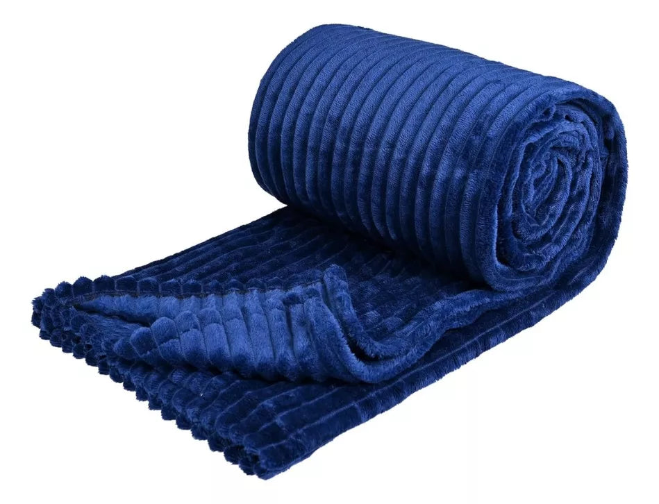 Frazada Cobija Súper Suave Premium Cobertor Stripes Soft Nature