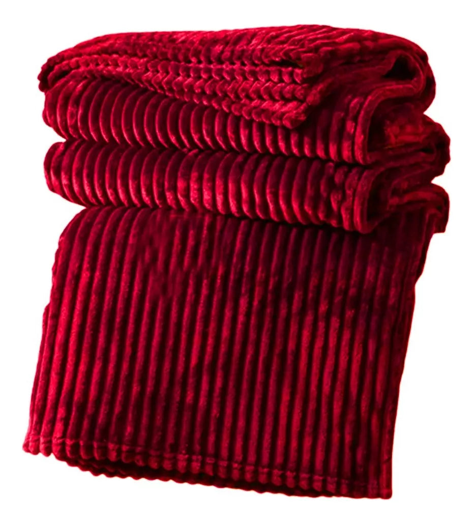 Frazada Cobija Súper Suave Premium Cobertor Stripes Soft Nature