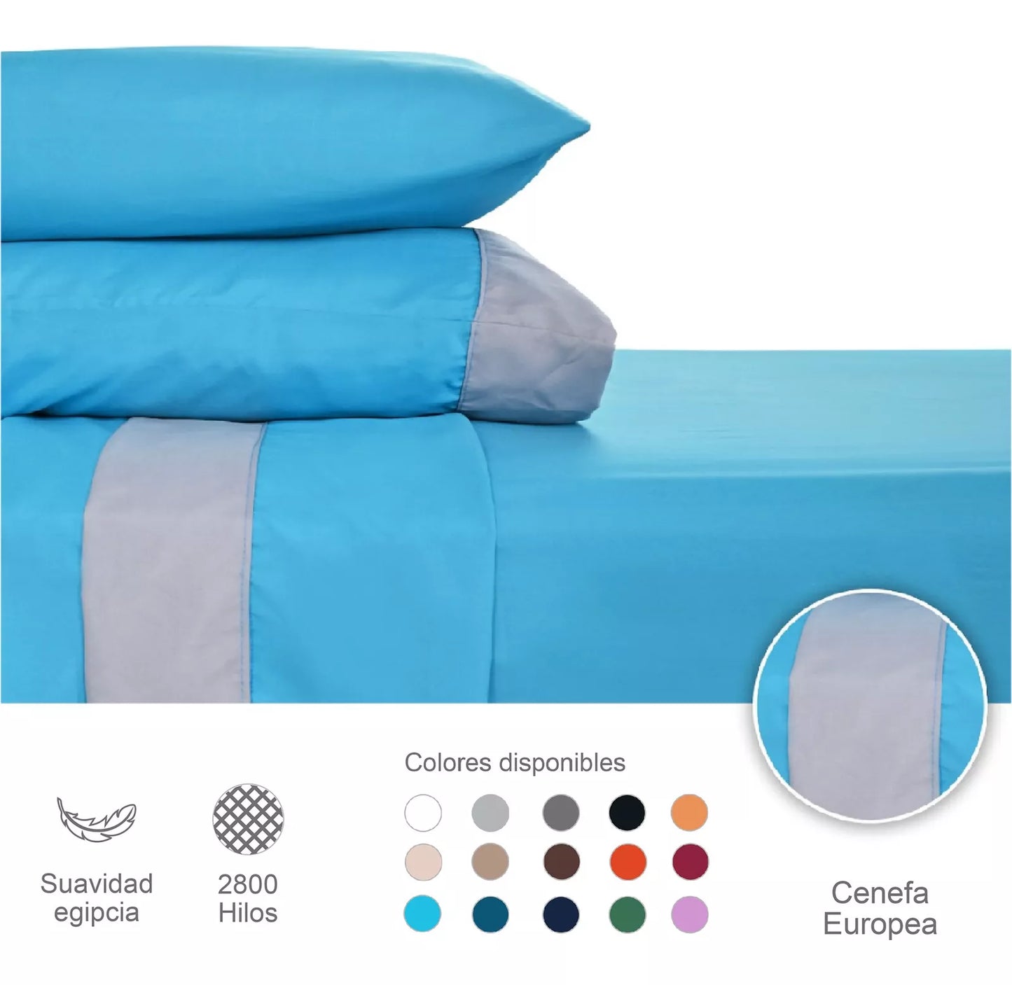 Sábanas 2800 Hilos Extra Suave Premium Nature