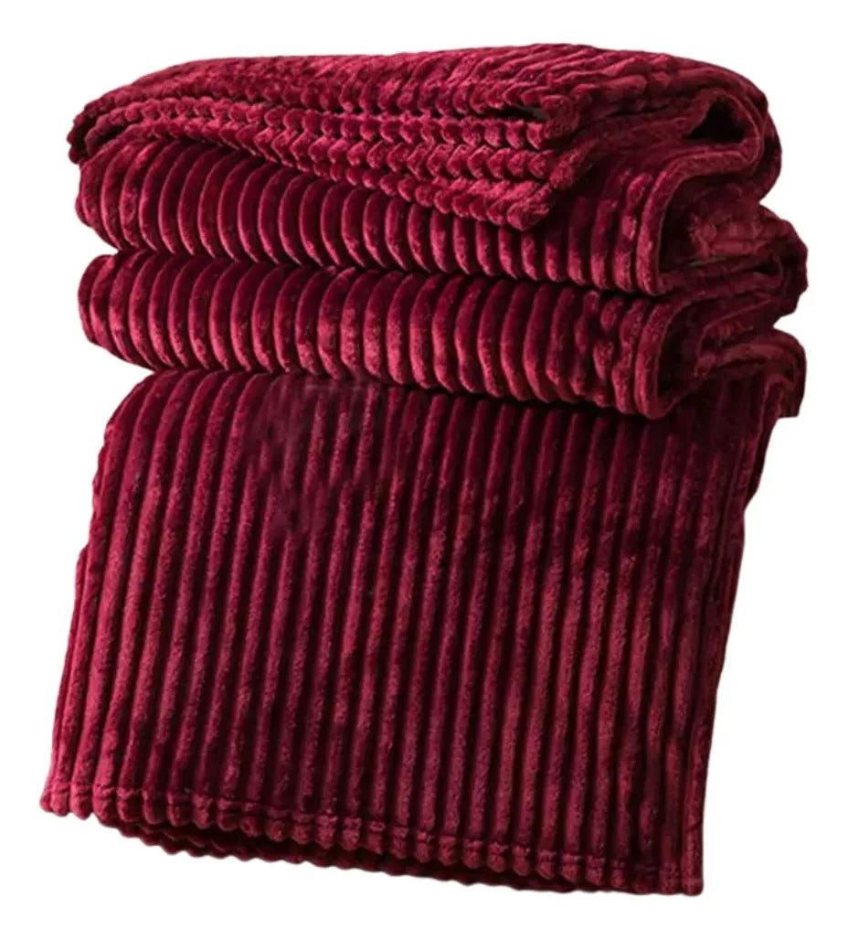 Frazada Cobija Súper Suave Premium Cobertor Stripes Soft Nature