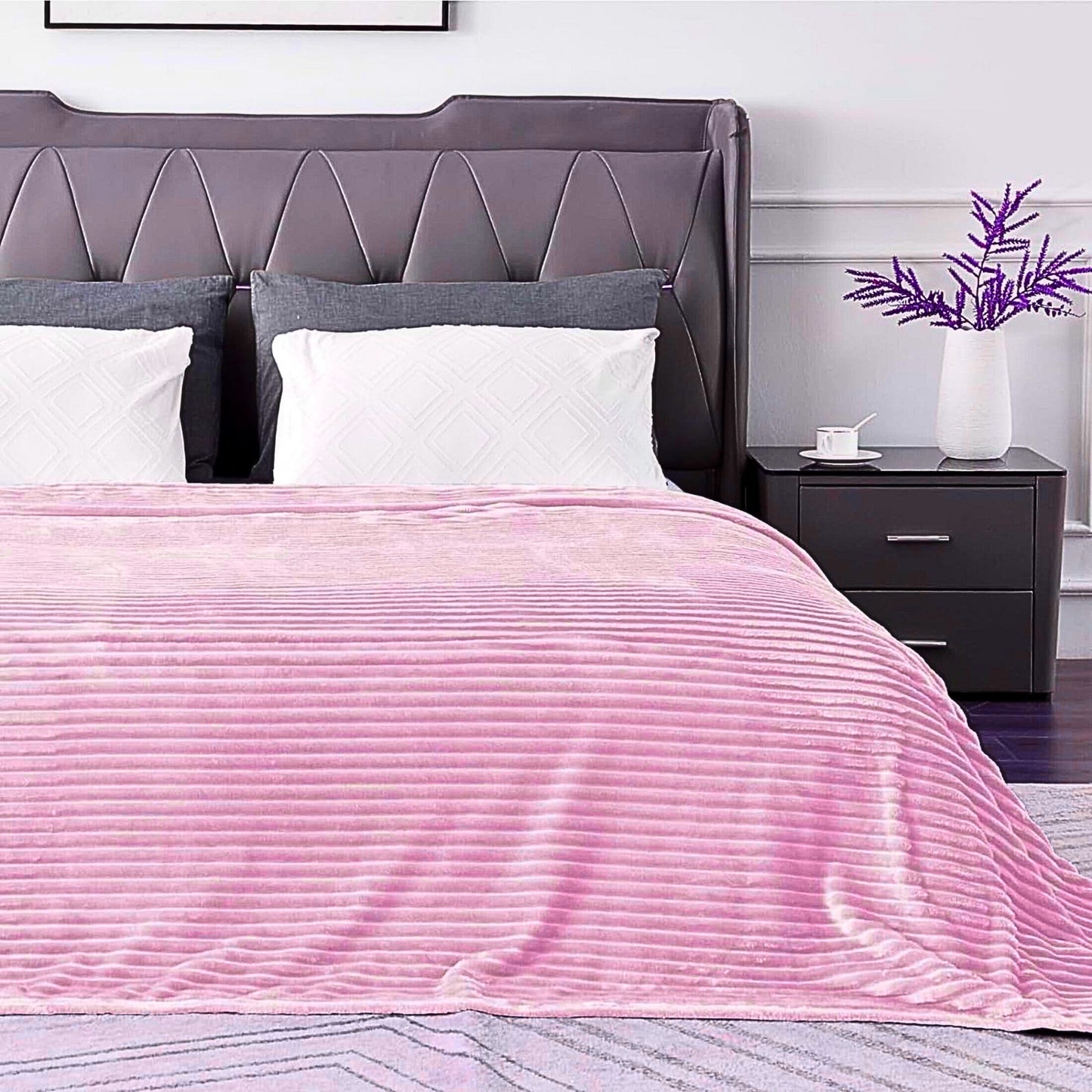 Frazada Cobija Súper Suave Premium Cobertor Stripes Soft Nature