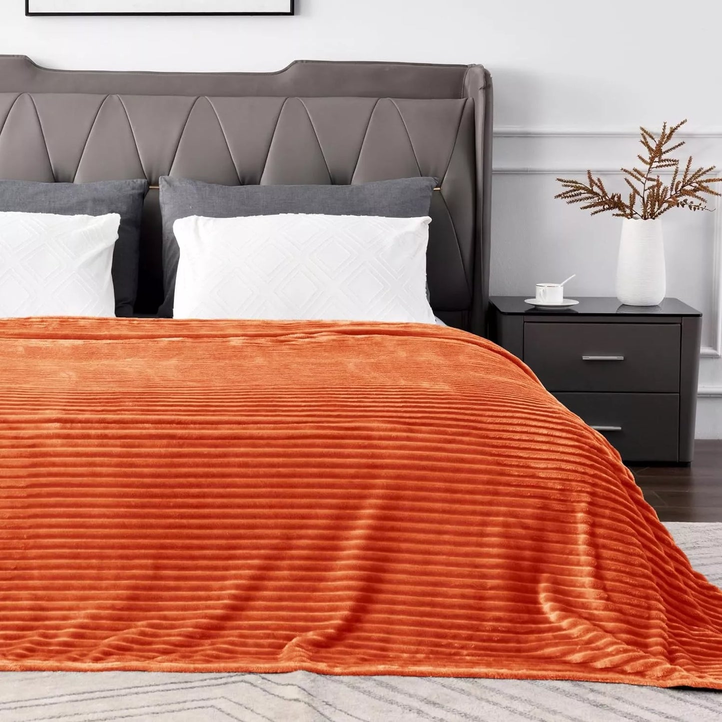 Frazada Cobija Súper Suave Premium Cobertor Stripes Soft Nature