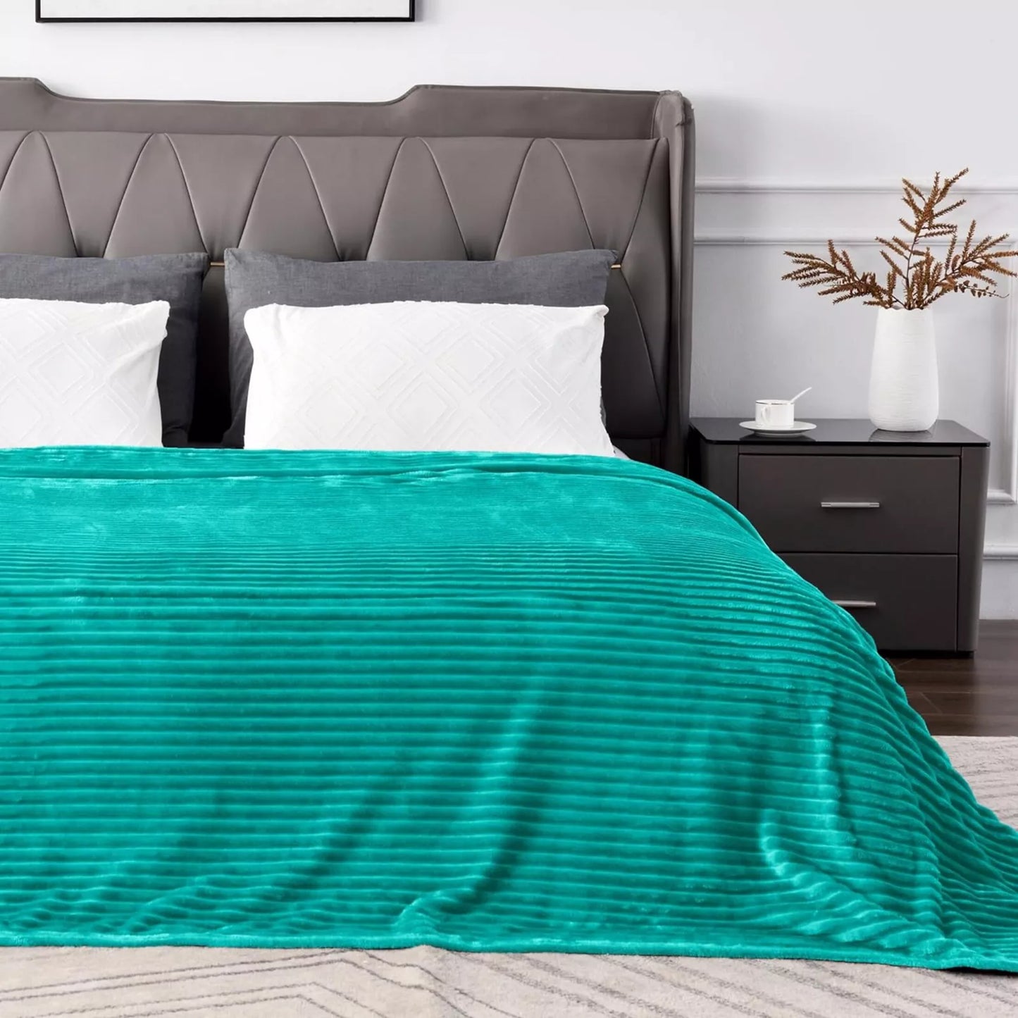 Frazada Cobija Súper Suave Premium Cobertor Stripes Soft Nature