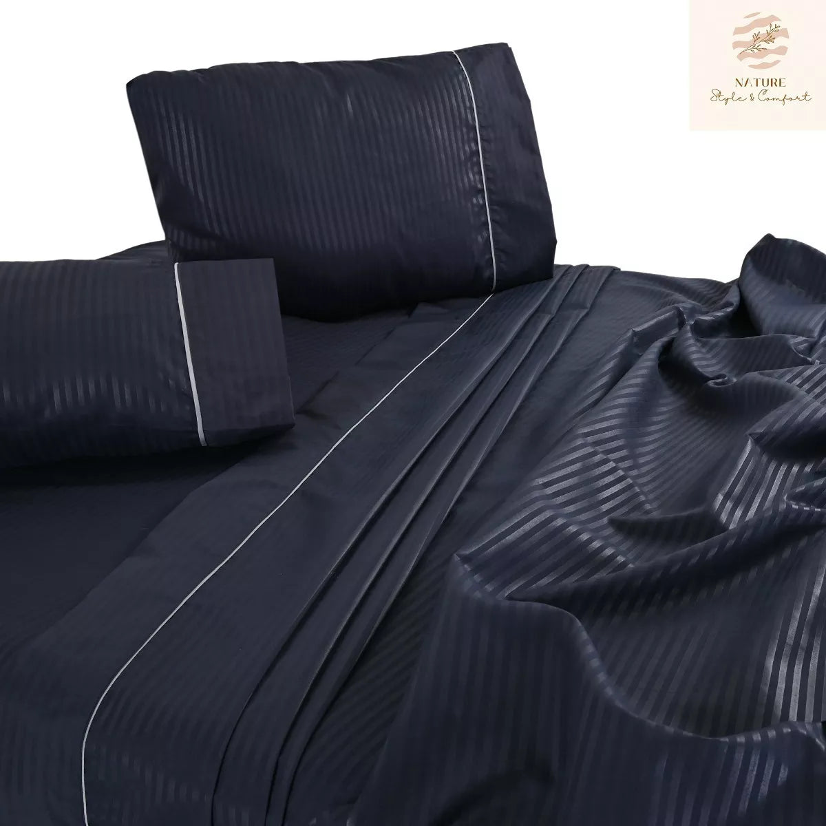 Sábana 2800 Hilos Suave Premium Stripes Soft Nature