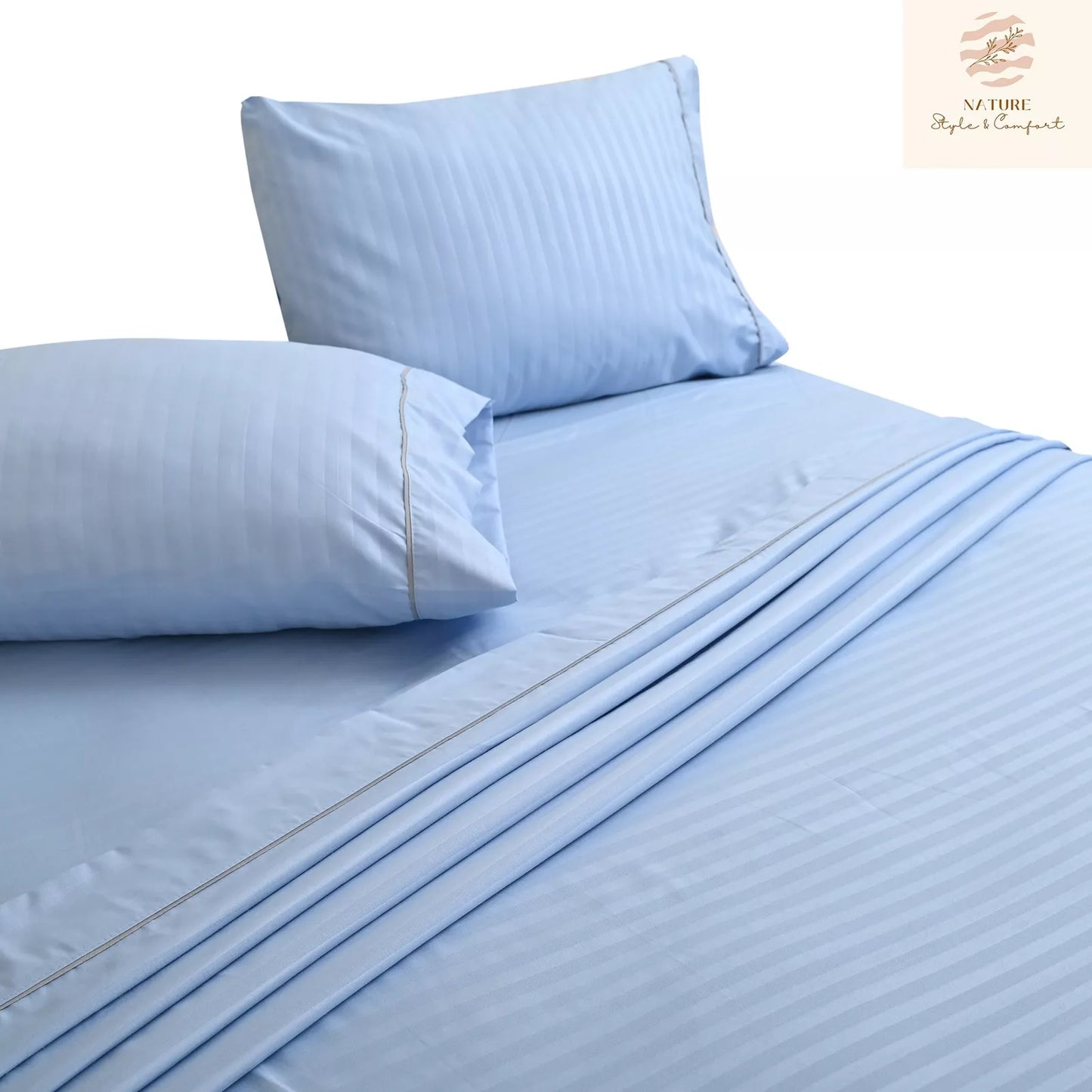 Sábana 2800 Hilos Suave Premium Stripes Soft Nature