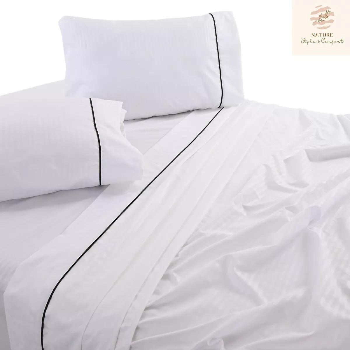 Sábana 2800 Hilos Suave Premium Stripes Soft Nature