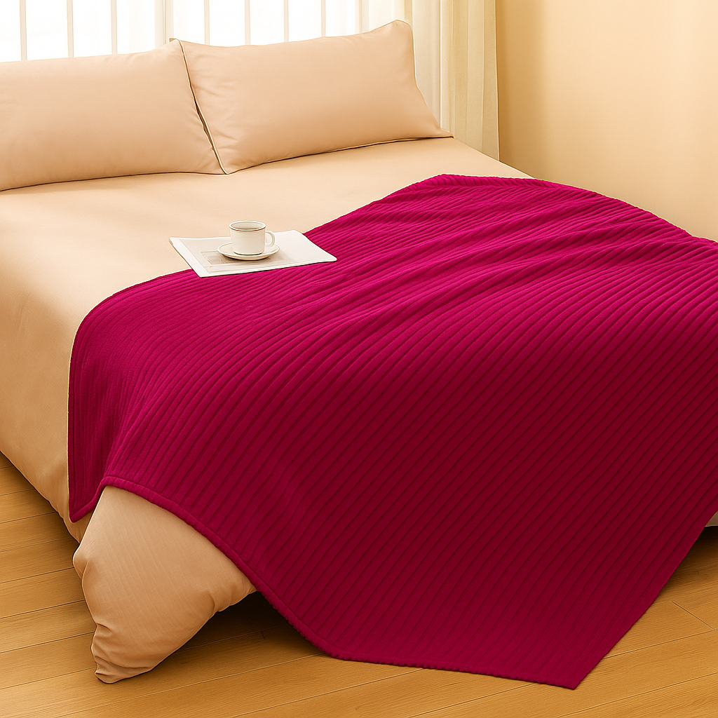 Frazada Cobija Súper Suave Premium Cobertor Stripes Soft Nature