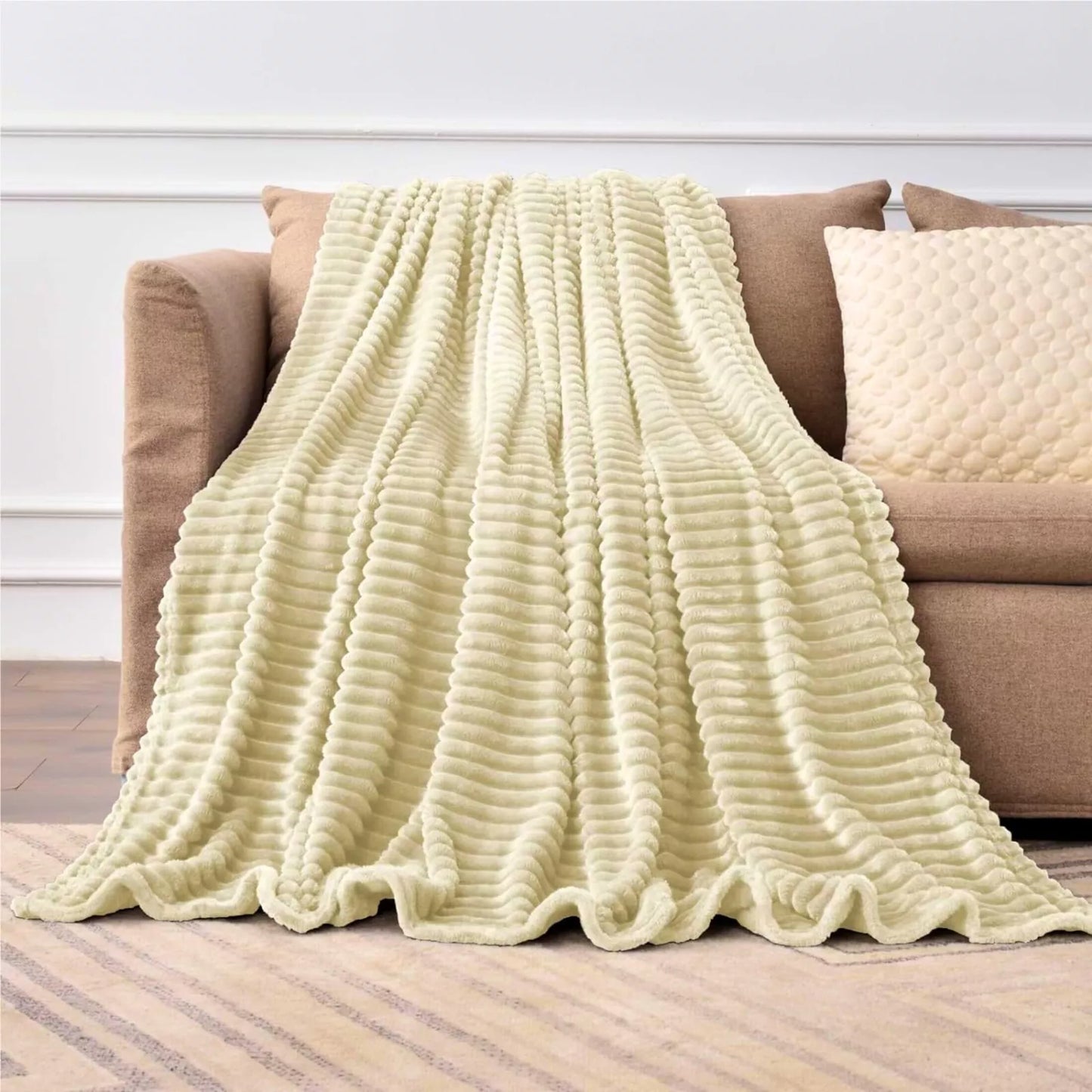 Frazada Cobija Súper Suave Premium Cobertor Stripes Soft Nature