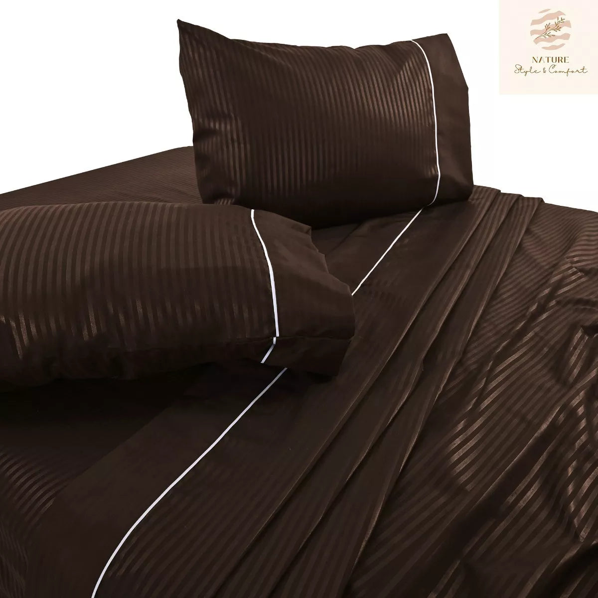 Sábana 2800 Hilos Suave Premium Stripes Soft Nature