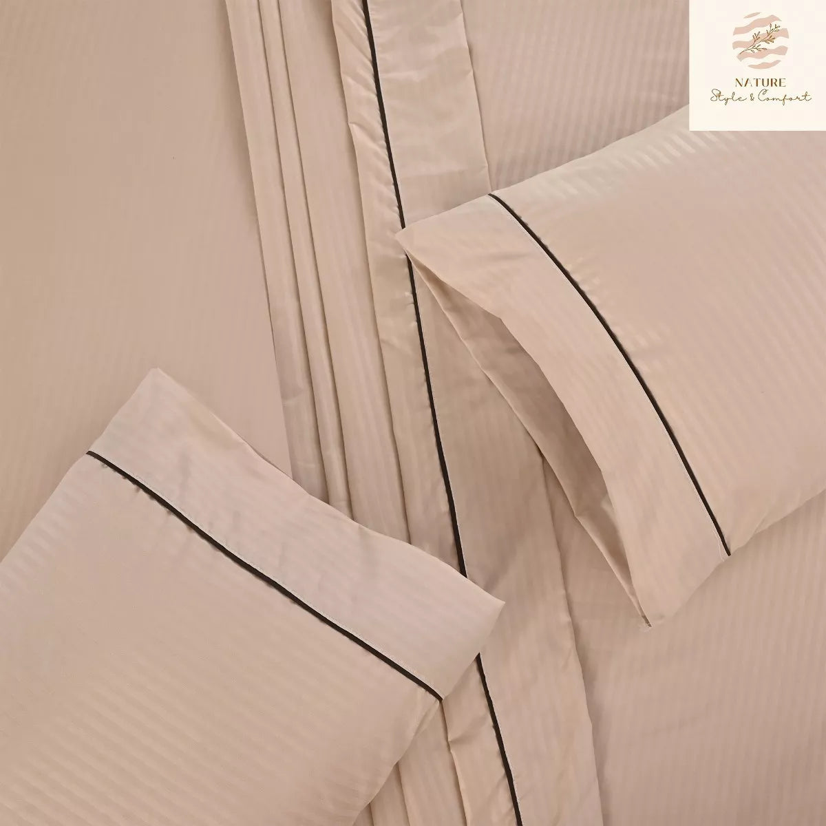 Sábana 2800 Hilos Suave Premium Stripes Soft Nature