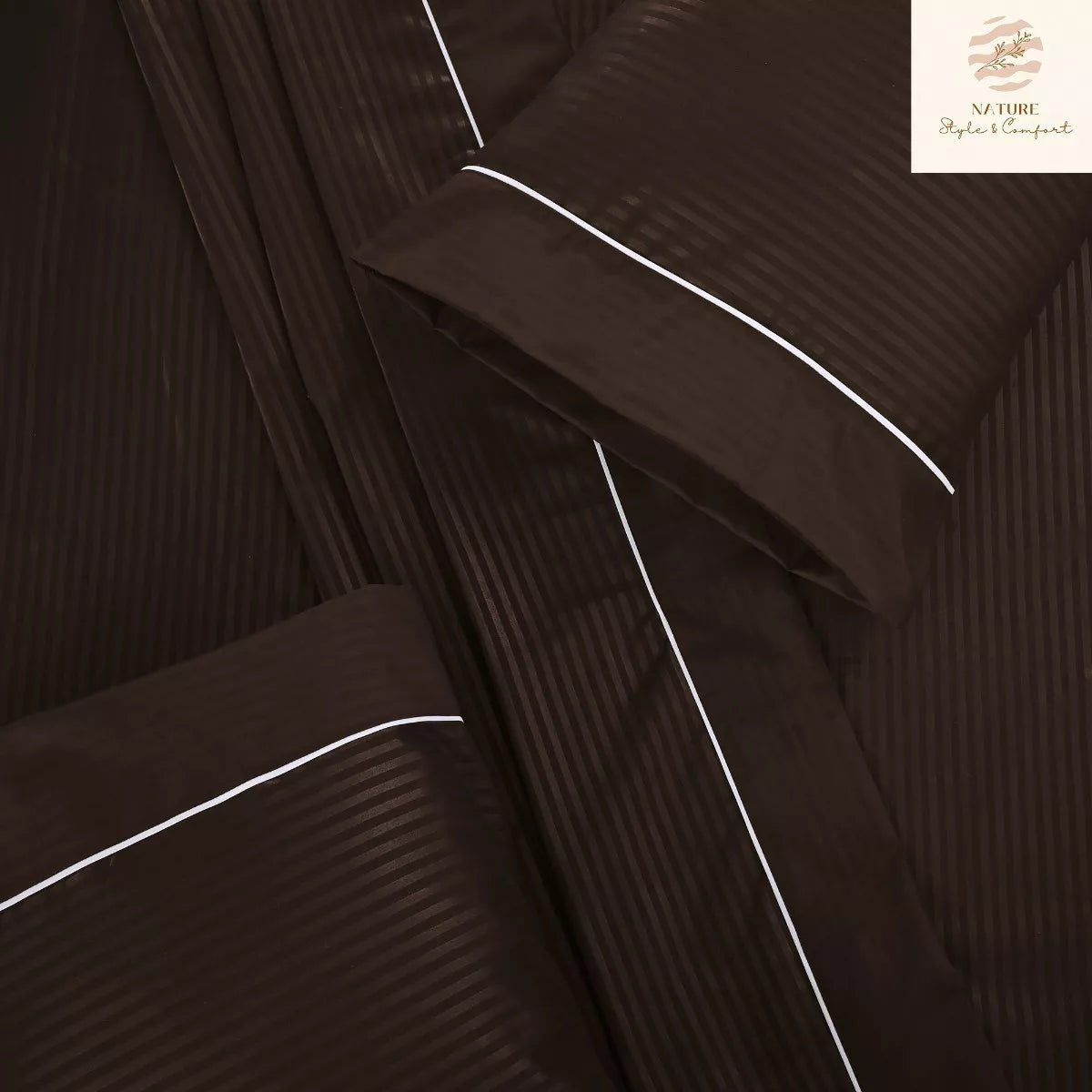 Sábana 2800 Hilos Suave Premium Stripes Soft Nature