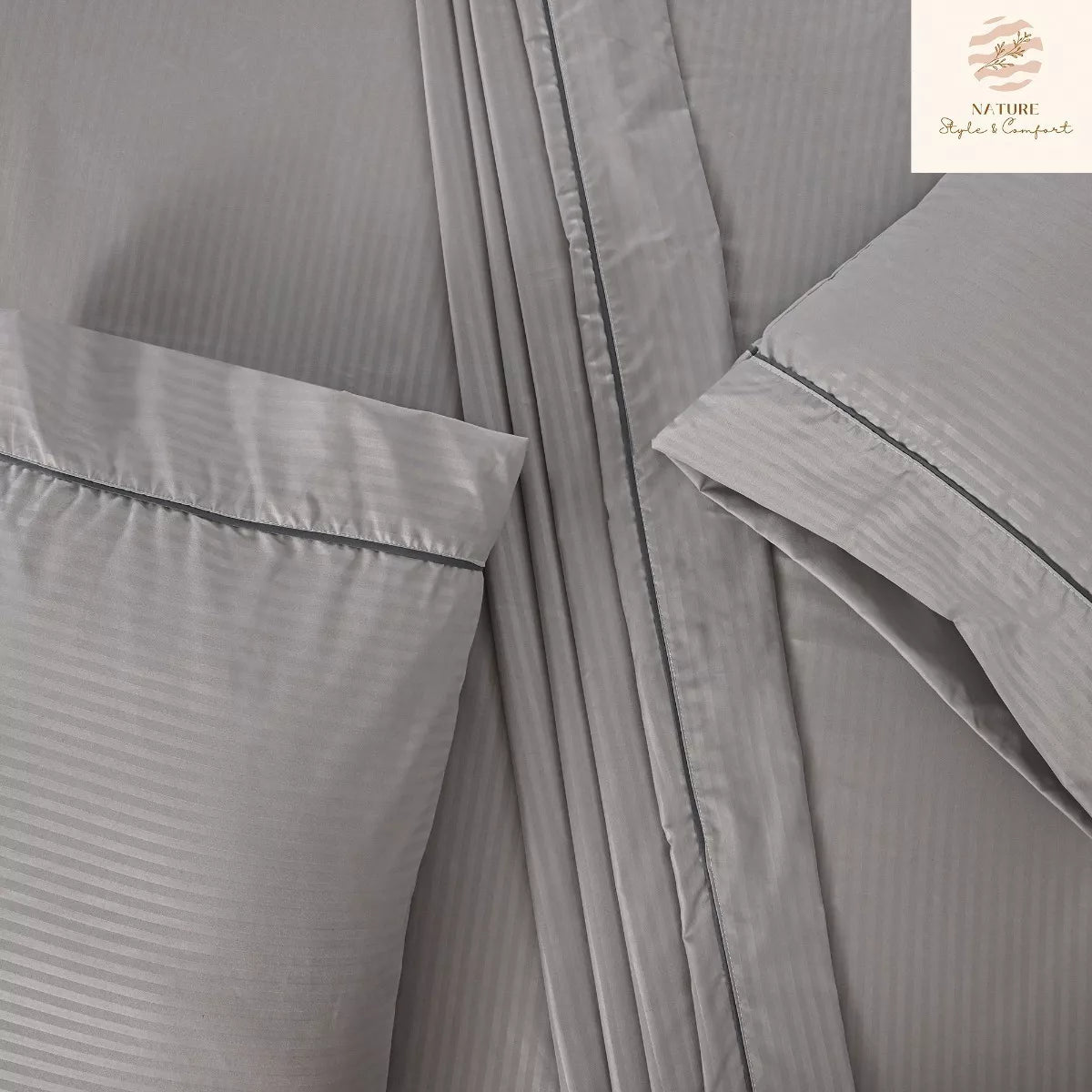 Sábana 2800 Hilos Suave Premium Stripes Soft Nature