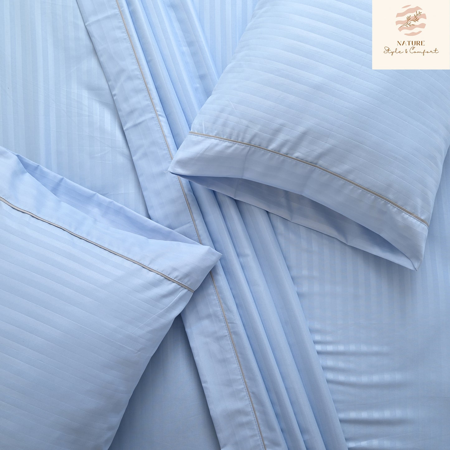 Sábana 2800 Hilos Suave Premium Stripes Soft Nature