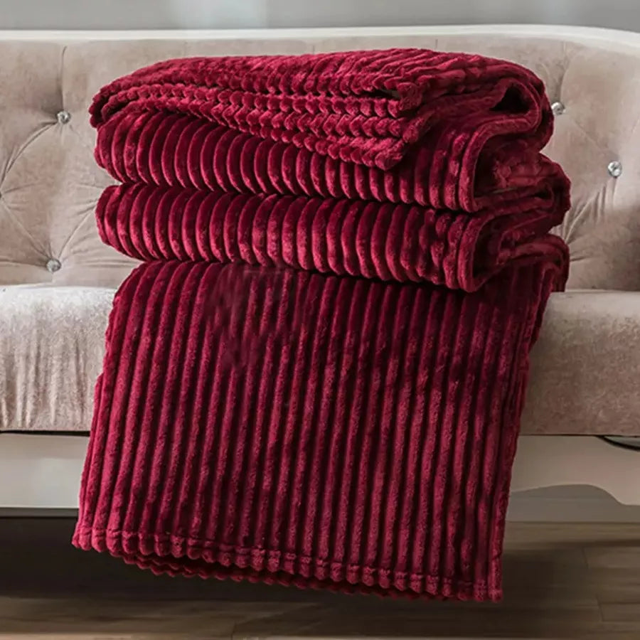 Frazada Cobija Súper Suave Premium Cobertor Stripes Soft Nature