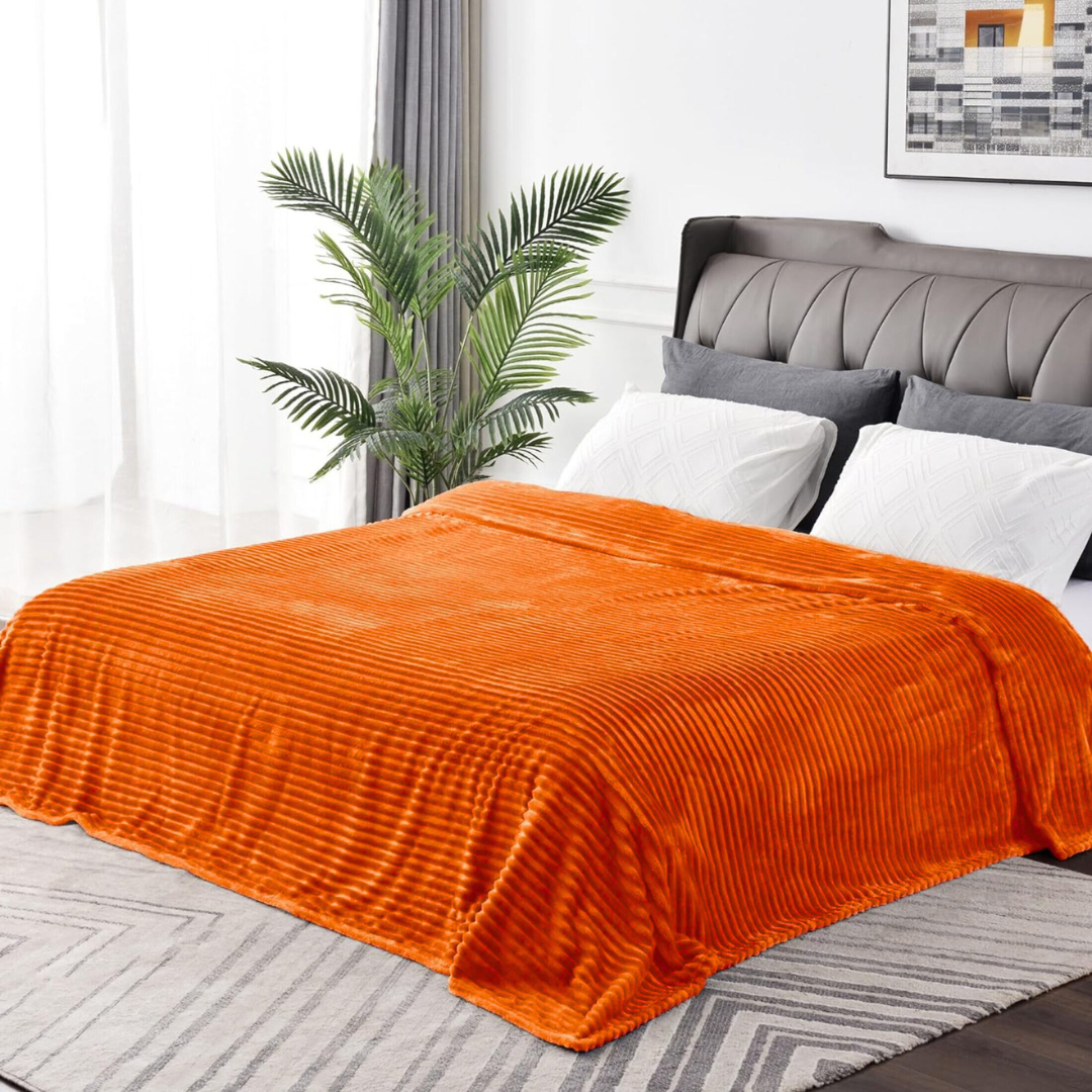 Frazada Cobija Súper Suave Premium Cobertor Stripes Soft Nature