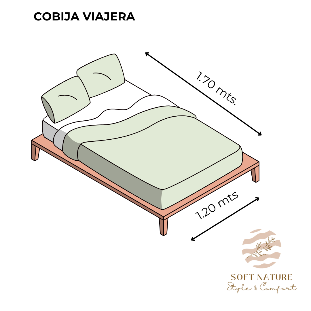 Frazada Cobija Súper Suave Premium Cobertor Stripes Soft Nature