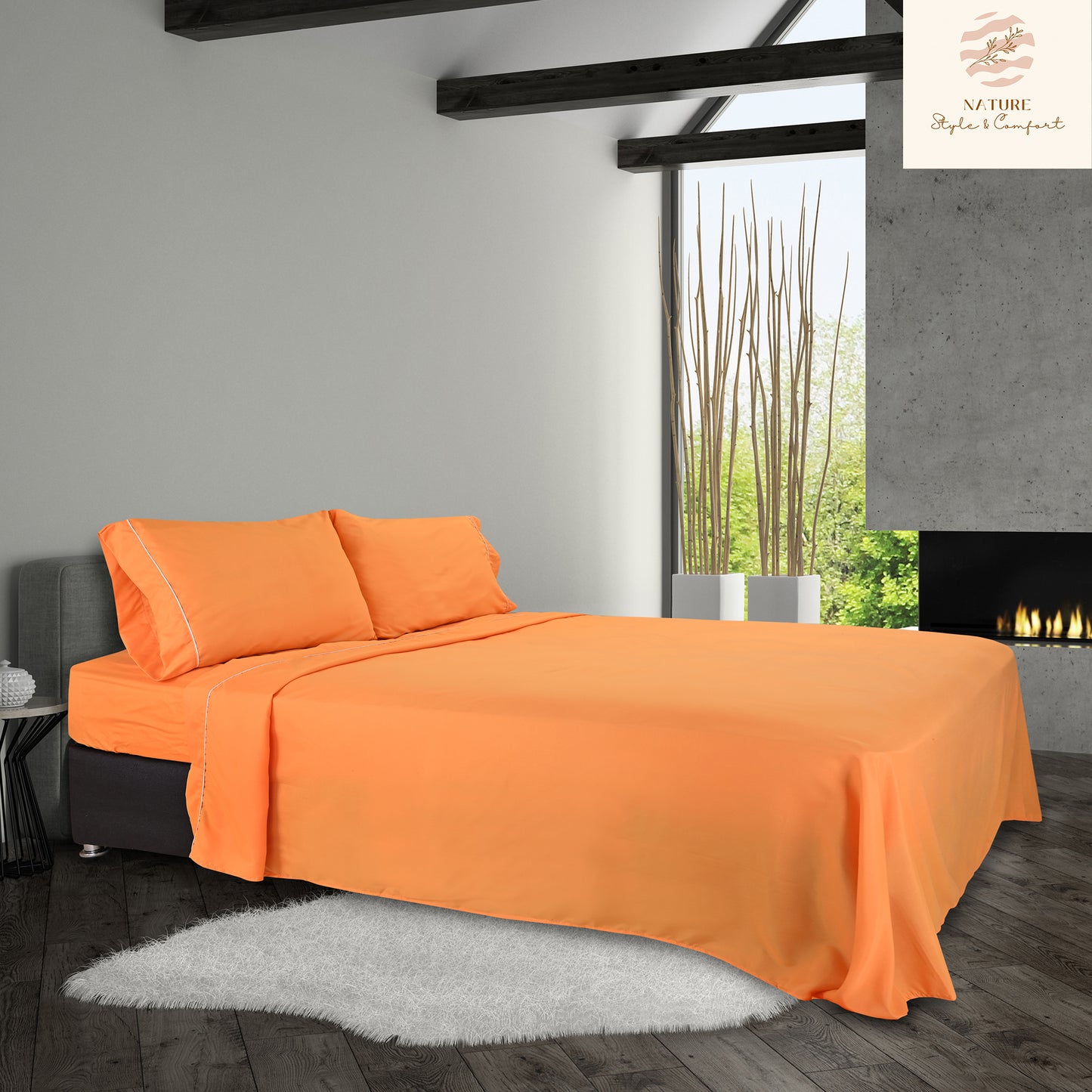 Sábana 2800 Hilos Suave Premium Lisa Soft Nature