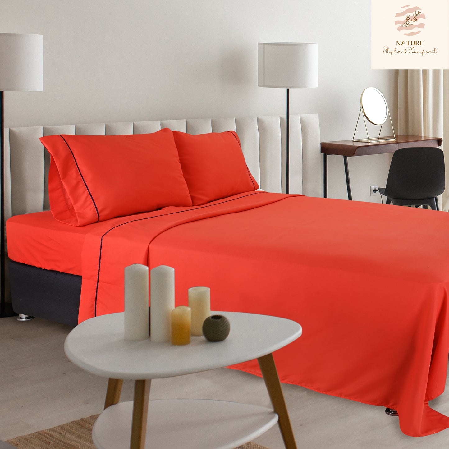 Sábana 2800 Hilos Suave Premium Lisa Soft Nature
