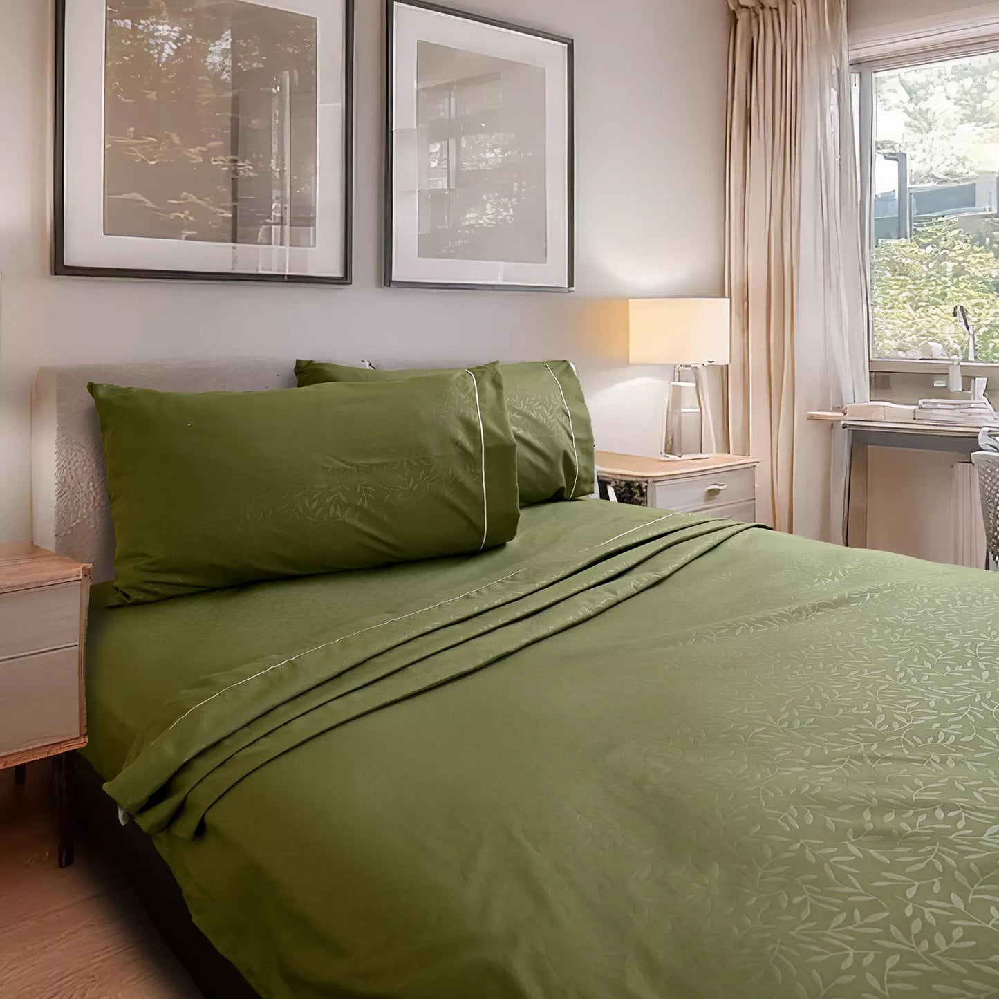 Sábana 2800 Hilos Suave Premium Flores Soft Nature
