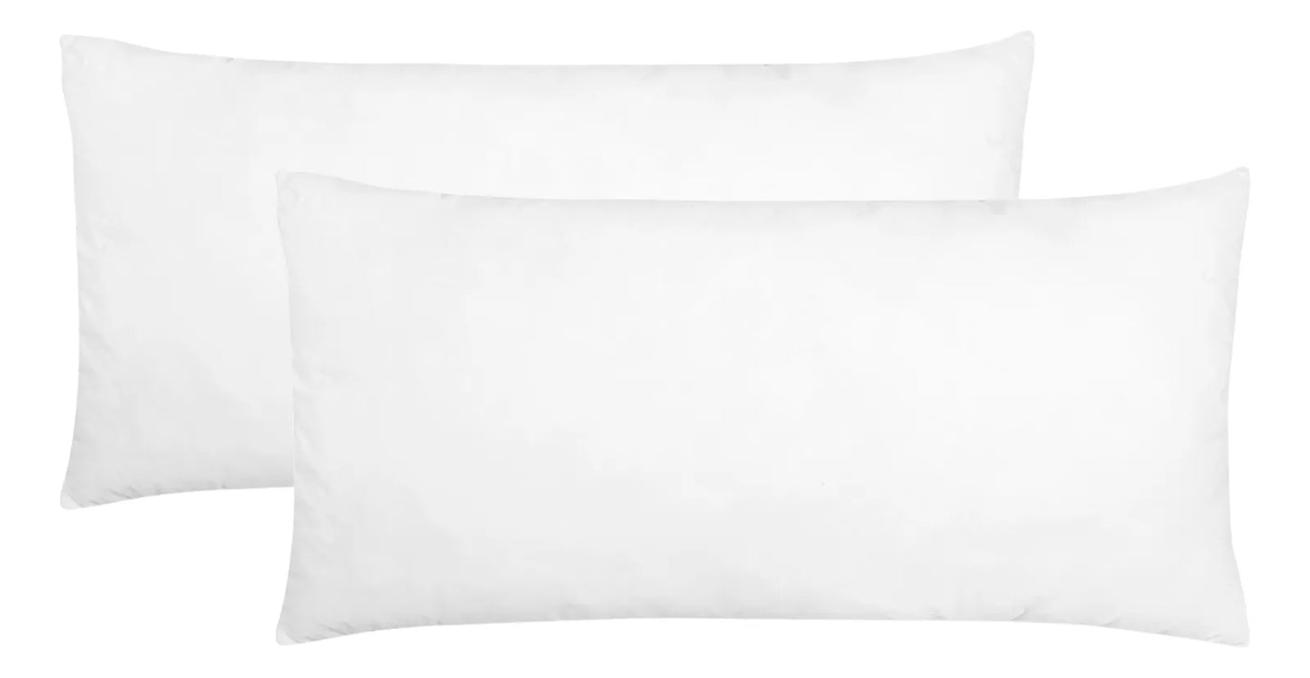 Almohada 2 Pack Microfibra Media Soft Nature Blanca