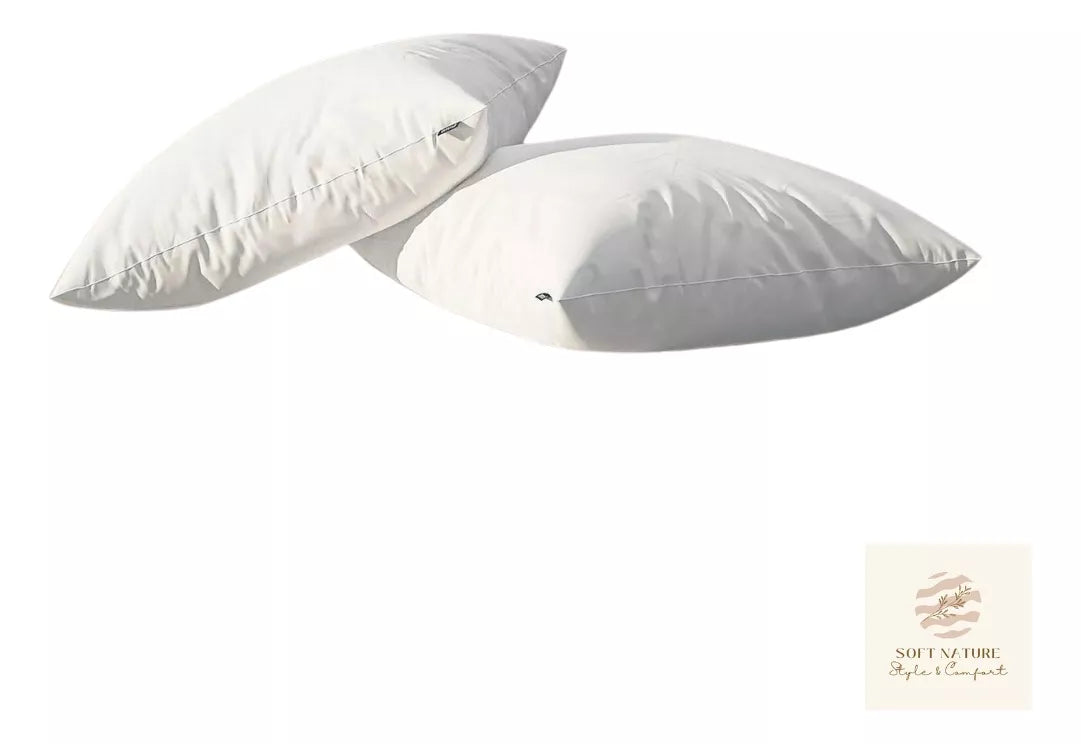 Almohada 2 Pack Microfibra Firme Soft Nature Blanca
