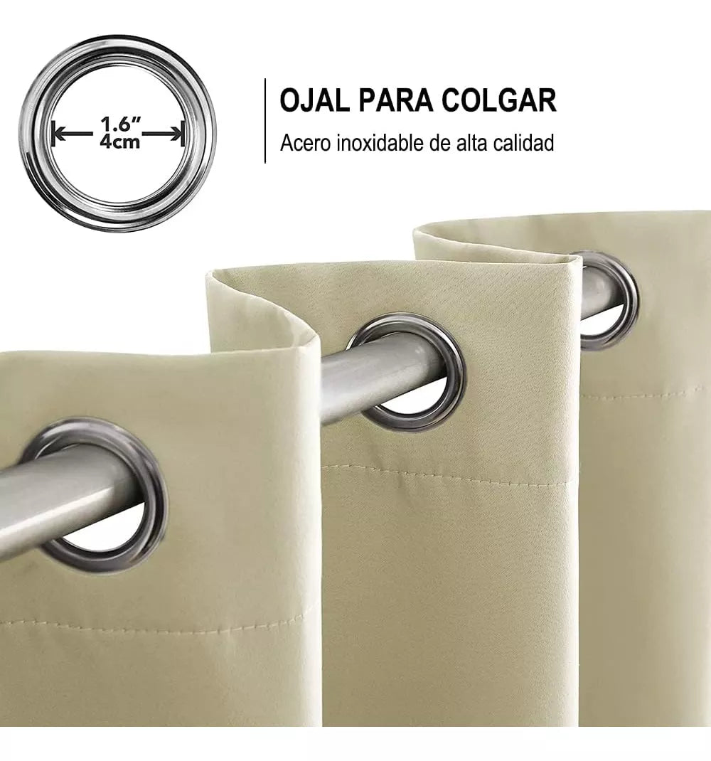 Cortinas Blackout Premium 1 Panel Soft Nature