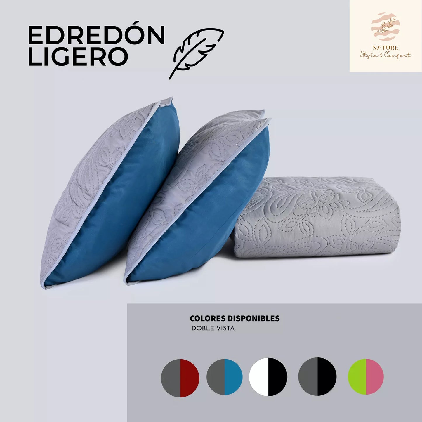 Edredón Ligero Doble Vista 2 Fundas