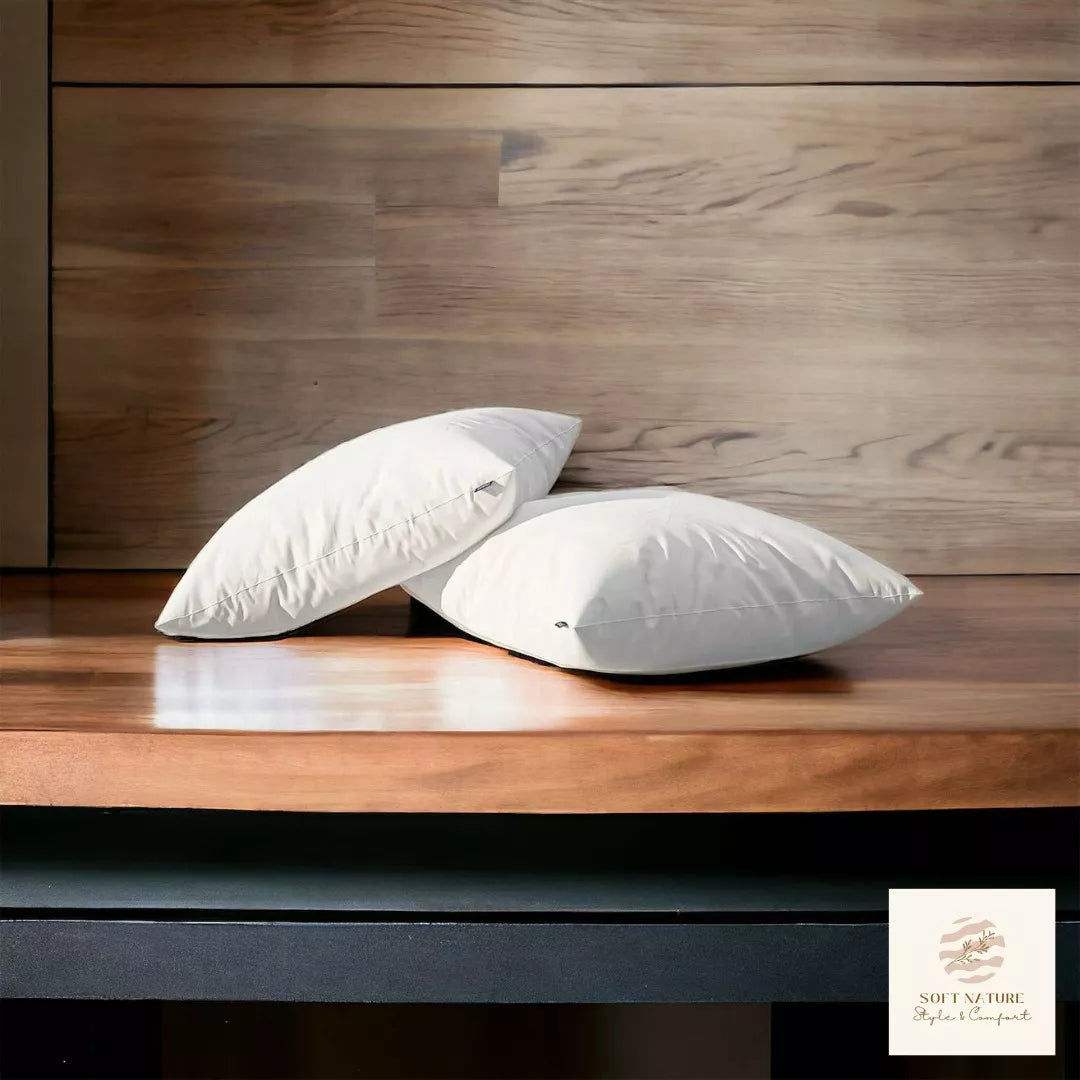 Almohada 2 Pack Microfibra Media Soft Nature Blanca