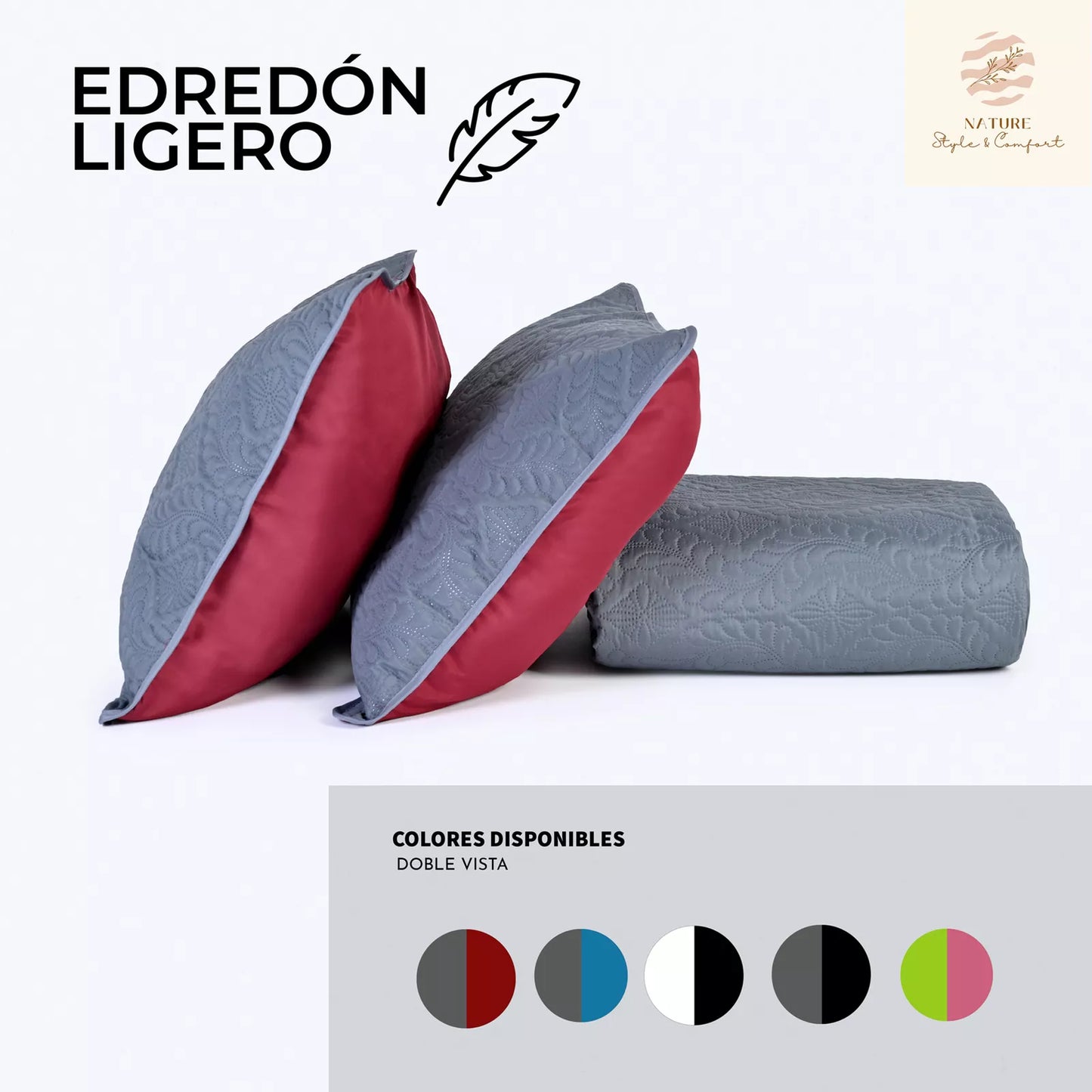 Edredón Ligero Doble Vista 2 Fundas