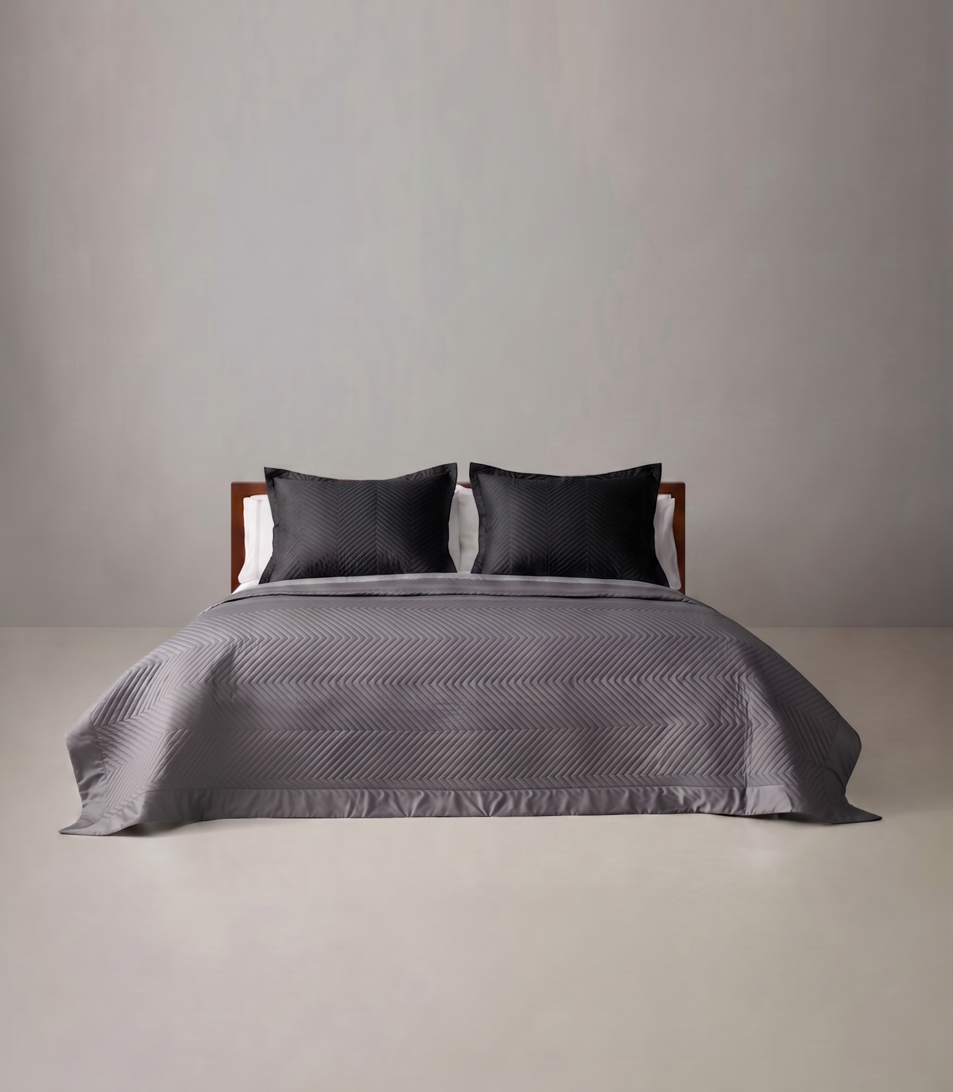 Colcha Bouti Negro con Oxford y fundas SOFT NATURE