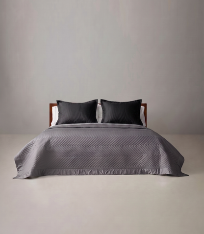 Colcha Bouti Negro con Oxford y fundas SOFT NATURE