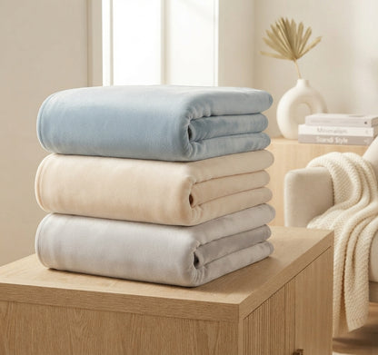 Frazada Lisse detalle de textura SOFT NATURE