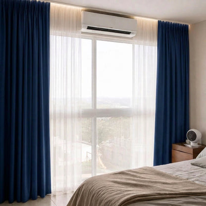 Cortinas Blackout Lumière color Marino SOFT NATURE