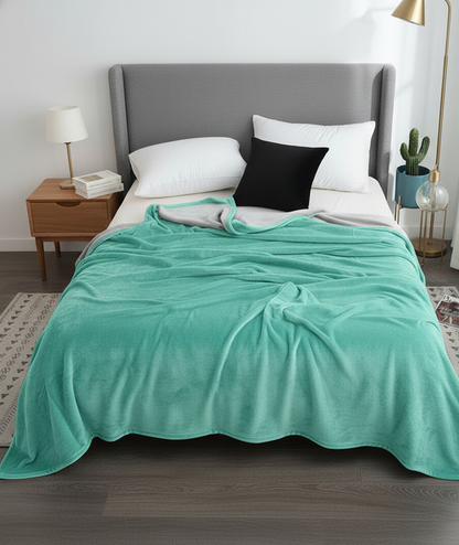 Frazada Lisse color Aqua SOFT NATURE