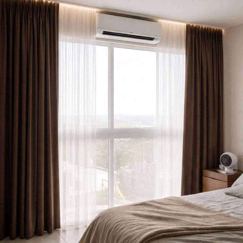 Cortinas Blackout Lumière color Café SOFT NATURE