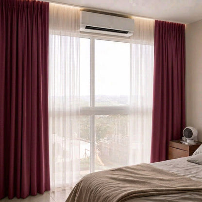 Cortinas Blackout Lumière color Vino SOFT NATURE